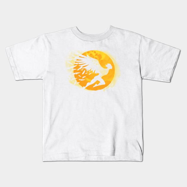 Icarus Kids T-Shirt by Waynem
